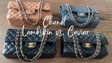 chanel calfskin vs caviar
